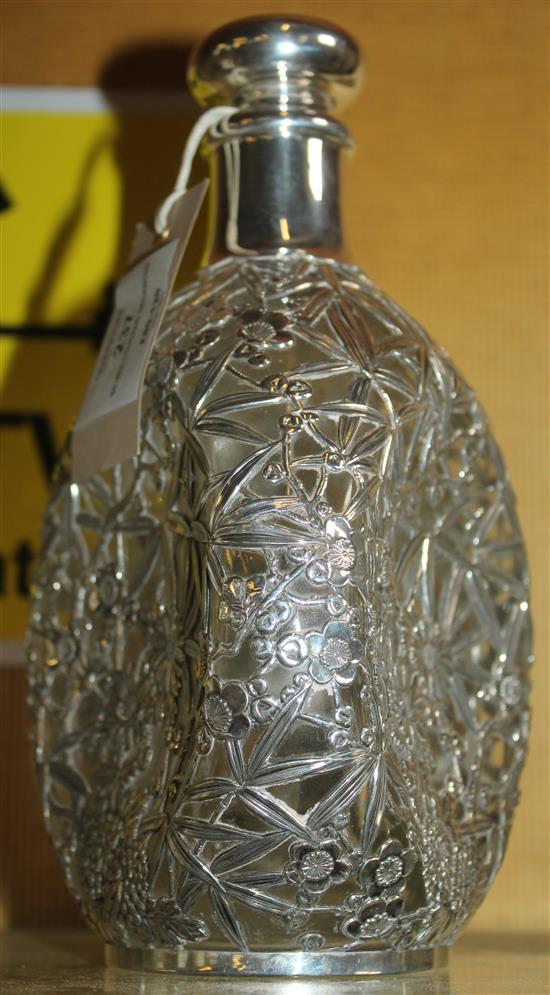 Silver covered decanter